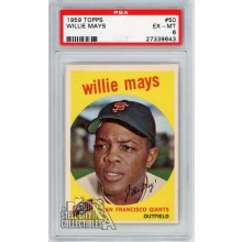 Willie Mays 1959 Topps Card #50 PSA 6 EX-MT