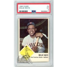 Willie Mays 1963 Fleer Card #5 PSA 5 EX