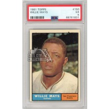 Willie Mays 1961 Topps Baseball Card #150 PSA 5 (831)