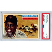 Willie Mays 1956 Topps Card #130 Gray Back PSA 4 VG-EX (724)