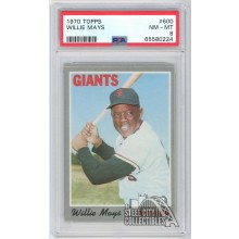 Willie Mays 1970 Topps Card #600 PSA 8 NM-MT