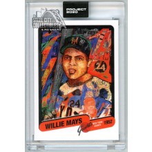 Willie Mays Topps Project 2020 Card #15 1952 Topps By Andrew Thiele