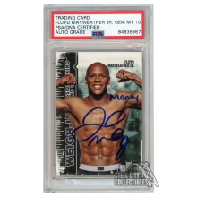 Floyd Mayweather Jr 2010 Sport Kings Ringside Black Onyx Weigh-Ins Autograph "Money" Card #56 PSA/DNA 10