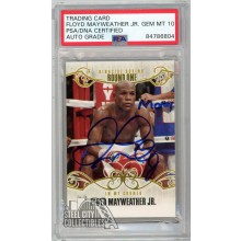 Floyd Mayweather Jr 2010 Sport Kings Ringside Gold In My Corner "Money" Autograph Card #71 PSA/DNA 10