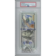 Floyd Mayweather Jr TBE & $$ INSC Autographed $100 Bill PSA/DNA Gem Mt 10