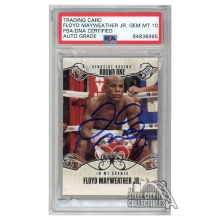 Floyd Mayweather Jr 2010 Sport Kings Ringside Black Onyx In My Corner Autograph Card #71 PSA/DNA 10