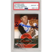 Bill Mazeroski 2014 Panini Classics October Heroes Autograph Card #3 PSA/DNA 10