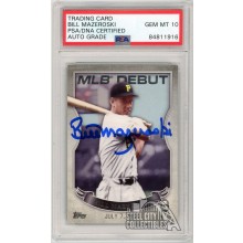 Bill Mazeroski 2016 Topps MLB Debut Autograph Card #MLBD2-12 PSA/DNA 10