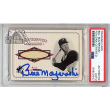 Bill Mazeroski 2001 Upper Deck SP Authentic Cooperstown Calling Jersey Autograph Card #CC-BM PSA/DNA