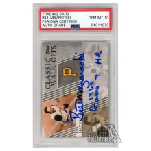 Bill Mazeroski 2012 Topps Classic Walk-Offs Autograph "1960 Game 7 HR" Card #CW-1 PSA/DNA 10