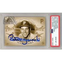 Bill Mazeroski 2005 Upper Deck SP Legendary Cuts Autograph Card #3 PSA/DNA 10