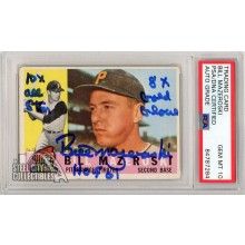 Bill Mazeroski 1960 Topps Baseball Autograph Card #55 PSA/DNA 10 (3 Inscriptions) (A)