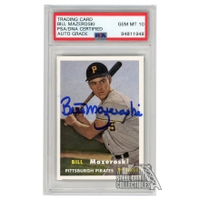 Bill Mazeroski 2016 Topps 1957 Rookie Reprint Autograph Card #A65-BM PSA/DNA 10