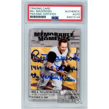 Bill Mazeroski 2017 Topps Dual Inscription Autograph Card PSA/DNA Authentic