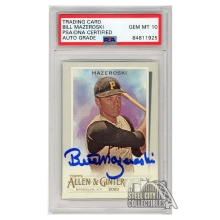 Bill Mazeroski 2020 Topps Allen & Ginter Autograph Card #305 PSA/DNA 10