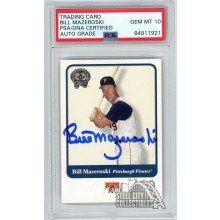 Bill Mazeroski 2001 Fleer Greats of the Game Autograph Card #132 PSA/DNA 10