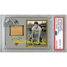 Bill Mazeroski 2001 SP Legendary Cuts Debut Bat Auto Card D-BM PSA/DNA 10 Yellow