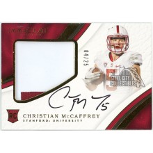 Christian McCaffrey 2017 Panini Immaculate Collegiate Rookie Patch Auto 4/25