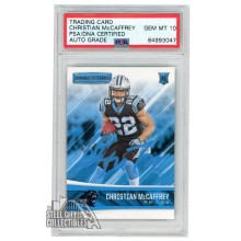 Christian McCaffrey 2017 Panini Rookies & Stars Autograph Rookie Card #271 PSA/DNA 10 (Light Blue)