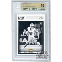 Ladd McConkey 2024 Panini Instant B&W Rookies Card #BWR16 BGS 10 Pristine
