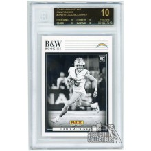 Ladd McConkey 2024 Panini Instant B&W Rookies BGS 10 Pristine Black Label