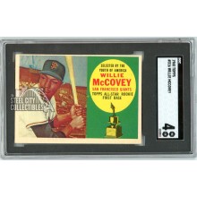 Willie McCovey 1960 Topps Baseball Rookie Card #316 SGC 4
