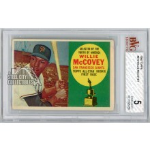 Willie McCovey 1960 Topps Baseball Rookie Card #316 BVG 5 (286)