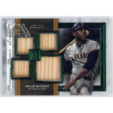 Willie McCovey 2020 Topps Museum Primary Pieces Green Quad Relic Card 1/1