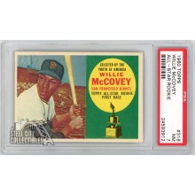 Willie McCovey 1960 Topps All Star Rookie Card #316 PSA 7 NM