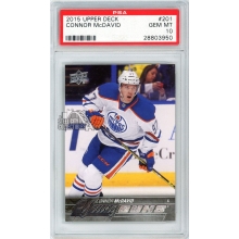 Connor McDavid 2015-16 Upper Deck Series 1 Young Guns Rookie Card #201 PSA 10