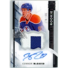 Connor McDavid 2015-16 Upper Deck Premier Rookie Patch Autograph Card #115 170/199