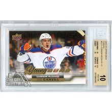 Connor McDavid 2015-16 Upper Deck Canvas Young Guns Rookie Card #C211 BGS 10