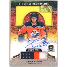 Connor McDavid 2020-21 Upper Deck The Cup Chemical Comp Patch Auto Card 02/15