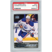 Connor McDavid 2015-16 Upper Deck Series 1 Young Guns Rookie Card #201 PSA 10