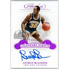 George McGinnis 2018-19 Panini Flawless Legendary Scripts Autograph Card #LS-GMG 11/20