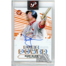 Mark McGwire 2022 Topps Pristine Pure Power Orange Autograph Card #PPA-MM 24/25