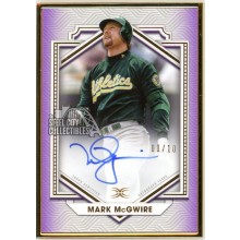 Mark McGwire 2022 Topps Definitive Framed Purple Autograph Card #DCFA-MM 1/10