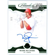 Mark McGwire 2019 Panini Flawless Emerald Autograph Card #FA-MM 3/3