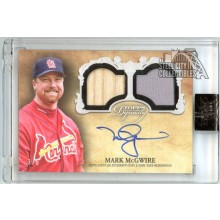 Mark McGwire 2021 Topps Dynasty Dual Relic Autograph Card #ADR-MM2 3/5