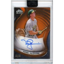 Mark McGwire 2022 Topps Chrome Black Orange Autograph Card #CBA-MM 10/25