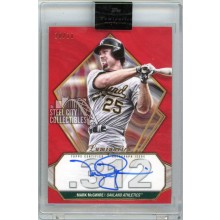 Mark McGwire 2022 Topps Luminaries Hit Kings Red Autograph Card #HK-MM 10/10