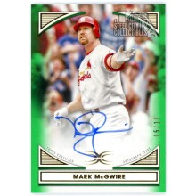 Mark McGwire 2022 Topps Definitive Defining Images Green Auto Card #DIA-MM 05/10