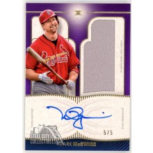 Mark McGwire 2021 Topps Definitive Purple Patch Autograph Card #DARC-MMC 5/5