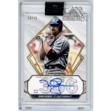 Mark McGwire 2022 Topps Luminaries Hit Kings Autograph Card #HK-MMC 06/15