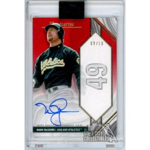Mark McGwire 2022 Topps Luminaries Home Run Kings Red Auto Card #HRK-MM 09/10