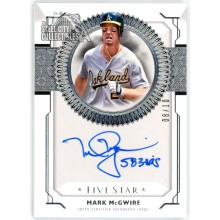 Mark McGwire 2019 Topps Five Star Autograph Card #FS-MM 08/10