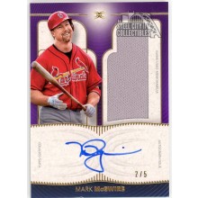 Mark McGwire 2021 Topps Definitive Purple Jersey Autograph Card #DARC-MMC 2/5