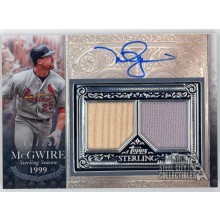 Mark McGwire 2021 Topps Sterling Seasons Dual Relic Auto Card #SSAR-MM 15/25