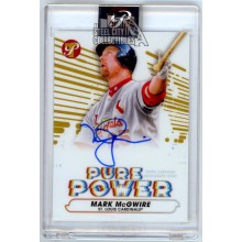 Mark McGwire 2022 Topps Pristine Pure Power Autograph Card #PPA-MM 19/50