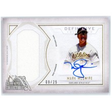 Mark McGwire 2019 Topps Definitive Collection Patch Auto Card #DARC-MM 09/25